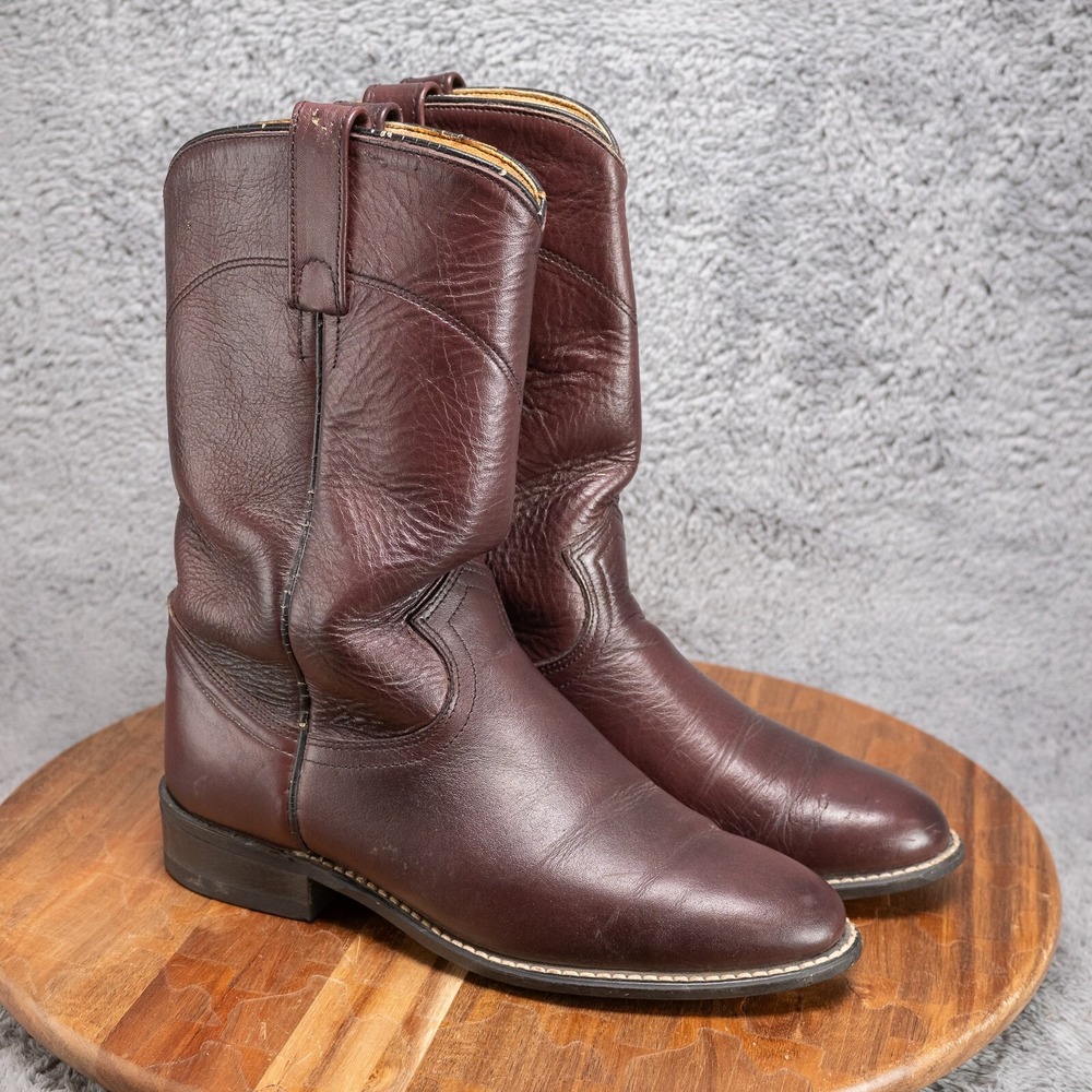 Vintage Unbranded Womens Boots Brown Size 6.5 M Model 18049 Made In‎ USA